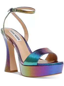 Женские нарядные сандалии на платформе с ремешком на щиколотке Steve Madden, цвет Iridescent