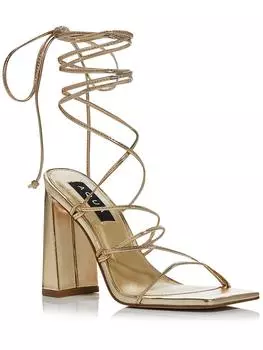 Женские нарядные туфли-лодочки Leah на каблуках Aqua, золотой