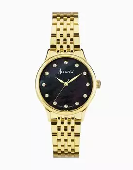Женские наручные часы черного цвета Accurist