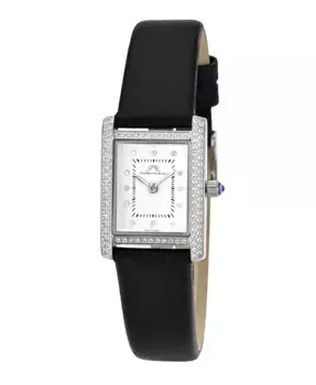 Женские наручные часы Karolina из натуральной кожи, модель 1083AKAL Porsamo Bleu, черный