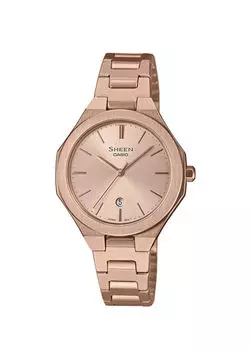 Женские наручные часы Sheen 4563pg-4audf из стали розового золота Casio, мультиколор