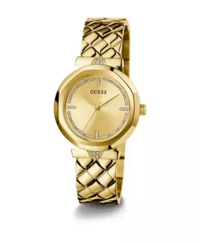 Женские наручные часы слух золото 34 мм gw0613l2 Guess, желтый