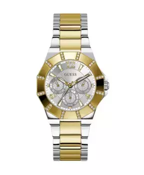 Женские наручные часы Sunray многофункциональные золото серебро 36 мм gw0616l2 Guess, желтый