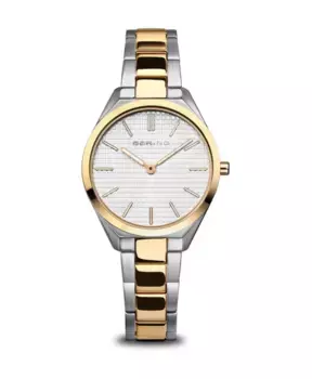 Женские наручные часы ультратонкие 31 мм 3 атм сапфировое стекло тонкий дизайн браслет ремешок из нержавеющей стали с элементами из нержавеющей стали 17231-704 Bering, мультиколор