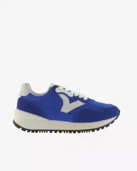 Женские нейлоновые кроссовки с замшевыми деталями в тон и зубчатой подошвой Victoria, темно-зеленый