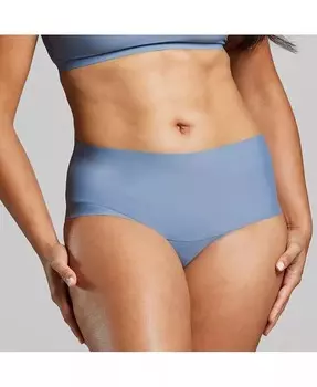 Женские невидимые контрольные трусики полного кроя SIELLA, синий