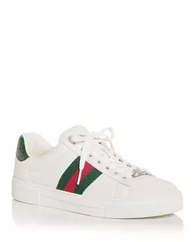 Женские низкие кеды Ace Gucci, цвет White