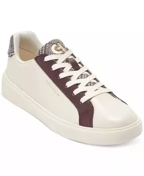 Женские низкие кеды Grand Crosscourt Daily на шнуровке Cole Haan, коричневый