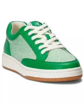 Женские низкие кеды Hailey на шнуровке Lauren Ralph Lauren, зеленый