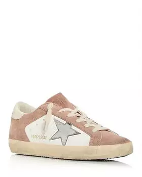 Женские низкие кеды Super-Star Golden Goose, цвет Tan/Beige