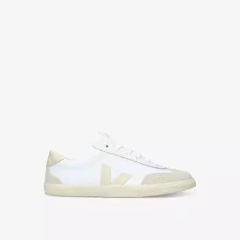 Женские низкие кеды volley из парусины с вышитым логотипом Veja, белый