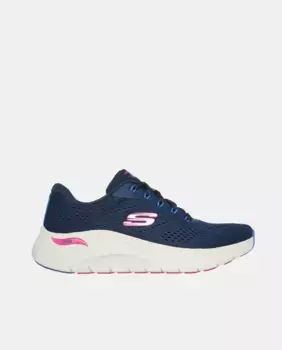 Женские низкие кроссовки Arch Fit 2.0 из технической сетки Skechers, темно-синий