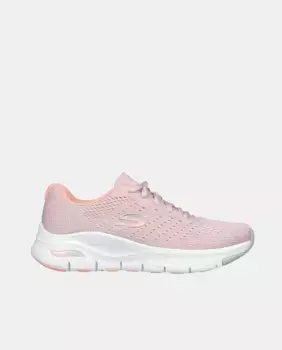 Женские низкие кроссовки Arch Fit из технической сетки Skechers, розовый