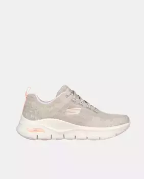 Женские низкие кроссовки Arch Fit из трикотажной сетки Skechers, цвет Topo