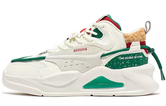 Женские низкие кроссовки для скейтбординга Jincheng Feather White/malachite 361°