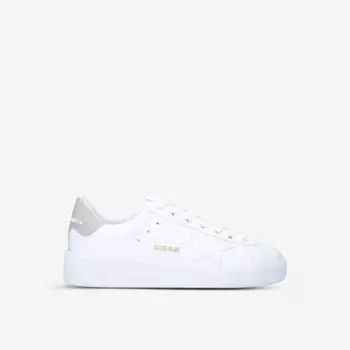 Женские низкие кроссовки из натуральной кожи и замши Golden Goose, белый