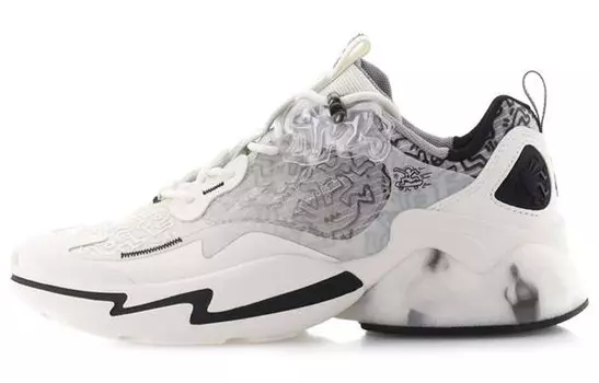 Женские низкие кроссовки Keith Haring X Millennium 2.0 Chunky, белые/черные Anta