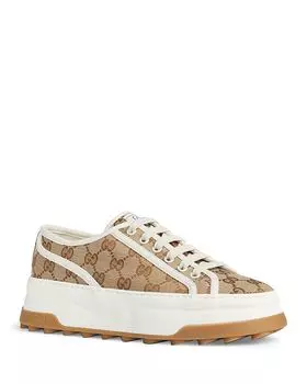 Женские низкие кроссовки Original GG на платформе Gucci