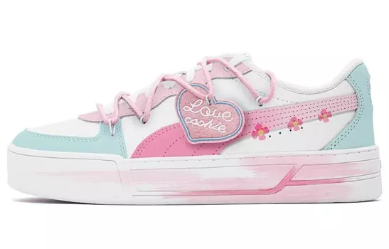 Женские низкие кроссовки Skye Skateboard Shoes Blue/pink/white Puma