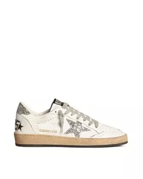 Женские низкие кроссовки со шнуровкой Ball Star Golden Goose, цвет White