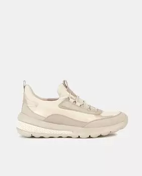 Женские низкие кроссовки Spherica Actif на эластичной застежке Geox, бежевый