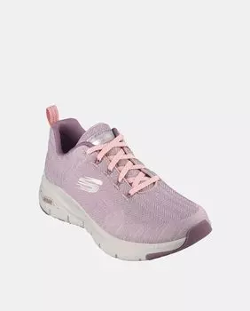 Женские низкие кроссовки Sport Arch Fit Comfy Wave с кружевной застежкой Skechers, розовый