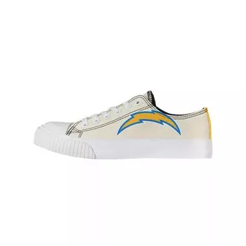 Женские низкие парусиновые туфли FOCO кремового цвета Los Angeles Chargers