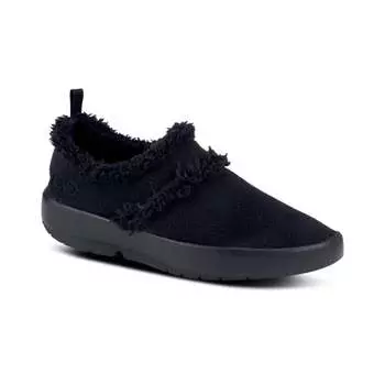 Женские низкие тапочки Oocoozie черного цвета OOFOS