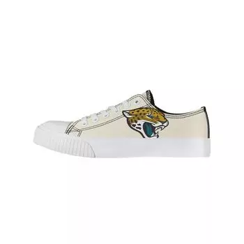 Женские низкие туфли из парусины FOCO кремового цвета Jacksonville Jaguars