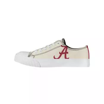 Женские низкие туфли из парусины кремового цвета FOCO Alabama Crimson Tide