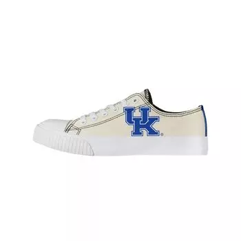Женские низкие туфли из парусины кремового цвета FOCO Kentucky Wildcats
