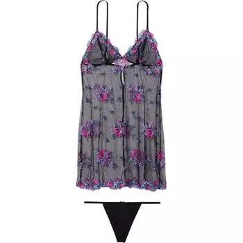 Женские ночные рубашки Victoria's Secret, цвет Black