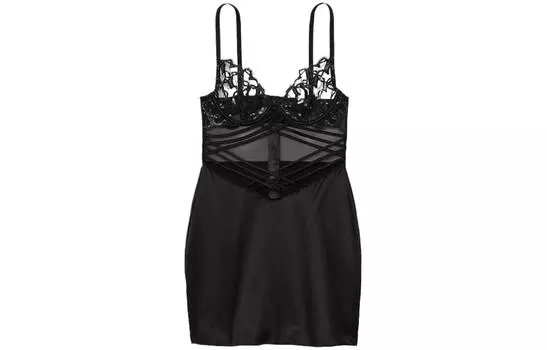 Женские ночные рубашки Victoria's Secret, цвет Black
