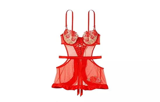 Женские ночные рубашки Victoria's Secret, цвет Champagne coral red print