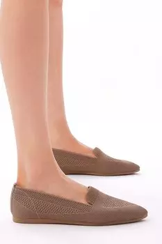 Женские норковые балетки удобного кроя на плоской подошве TONNY BLACK, коричневый