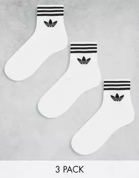 Женские носки Adidas Originals Adicolor Trefoil 3 Pack, белый