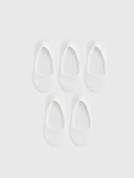 Женские носки-балерины на плоской подошве, 5 шт. LCW DREAM, оптический белый