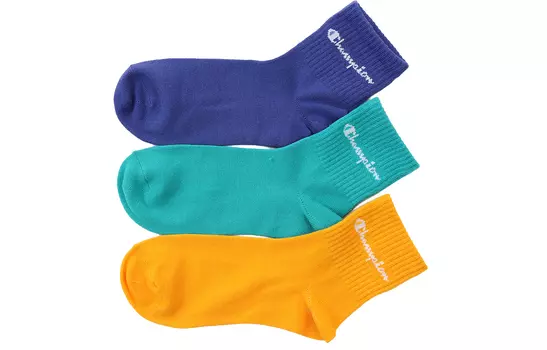 Женские носки Champion, 3 Pack (Orange, Green, Light Green Mixed Color)