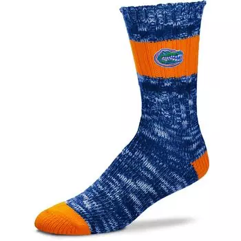 Женские носки для босых ног Florida Gators в альпийскую полоску с круглым вырезом