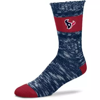 Женские носки для босых ног Houston Texans Alpine Stripes Crew Socks
