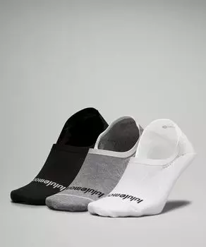 Женские носки для неявки на каждый день Stride Comfort 3 шт Lululemon, белый
