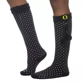 Женские носки до колена ZooZatz Black Oregon Ducks