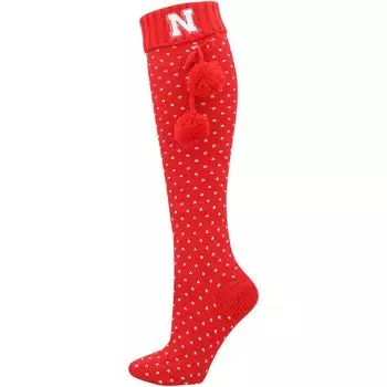 Женские носки до колена ZooZatz Scarlet Nebraska Huskers