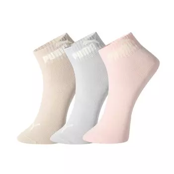 Женские носки до середины голени, 3 пары PUMA, 3 Pack (Apricot+Light Blue+Pink)