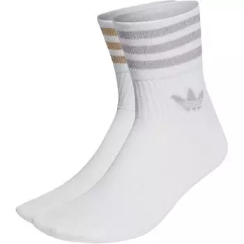 Женские носки до середины икры Adidas Originals, 1 Set 2 Pack (Gold+Silver)