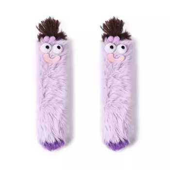 Женские носки до середины икры PRIMEET, Две пары – (Оранжевый + Красный)