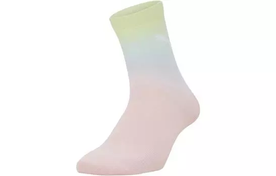 Женские носки до середины икры Puma, цвет 1 double pack (green pink)