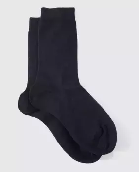Женские носки Falke из шерсти и хлопка, темно-синий