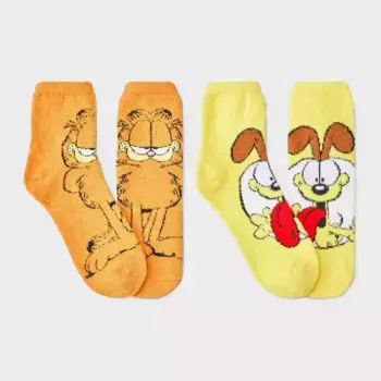 Женские носки Garfield & Odie 2 пары удобных носков до щиколотки