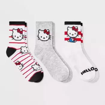 Женские носки Hello Kitty 3 пары средней длины